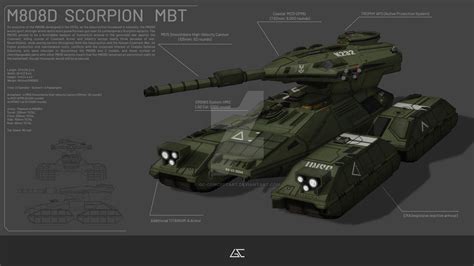 Halo Scorpion M808d By Gc Conceptart On Deviantart