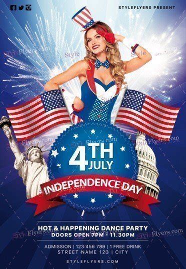 Independence Day Psd Flyer Template 19704 Styleflyers