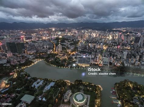 Aerial Photography Of Fuzhou City China Stock Photo Download Image