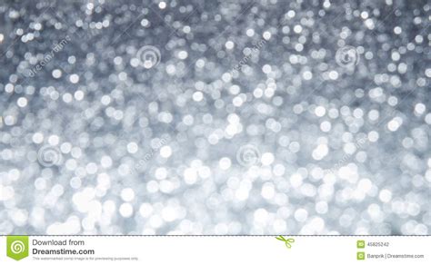 Silver Abstract Bokeh Background Shiny And Bright Stock Photo Image