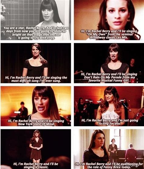 Tagged with show all posts tagged with rachel berry quotes.rachel berry quotes. Rachel Berry quotes | Rachel berry, Glee quotes, Glee