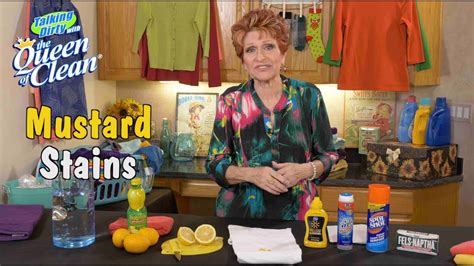 How To Remove Mustard Stains Queen Of Clean Cleaning Tips Youtube