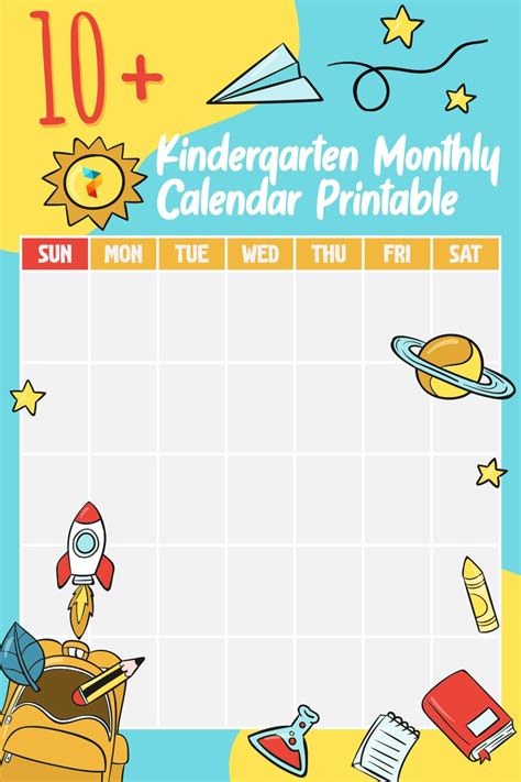 Kindergarten Monthly Calendar 10 Free Pdf Printables Printablee