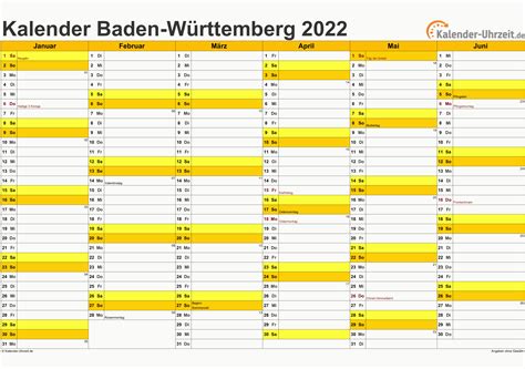 Feiertage 2022 Baden Württemberg Kalender