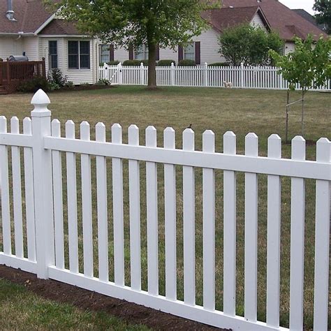 Weatherables Cheyenne 4 Ft H X 8 Ft W White Vinyl Fence Picket Ez