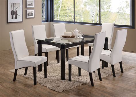 Eugene 7 Piece 59 Rectangular Dining Set White Table And 6 Chairs