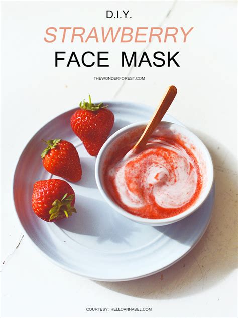 Diy Strawberry Face Mask Wonder Forest