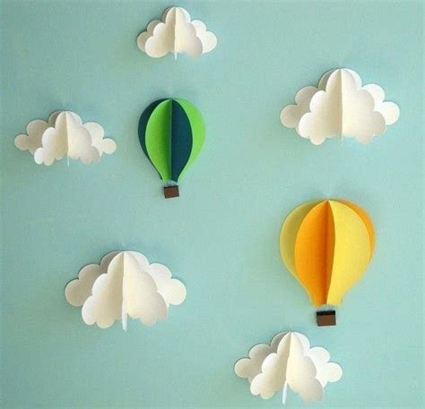 20 Inspirations 3d Clouds Out Of Paper Wall Art Wall Art Ideas