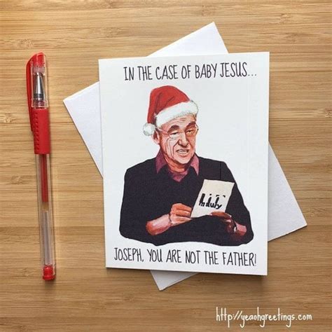 You Are Not The Father Christmas Card Funny Holiday Cards