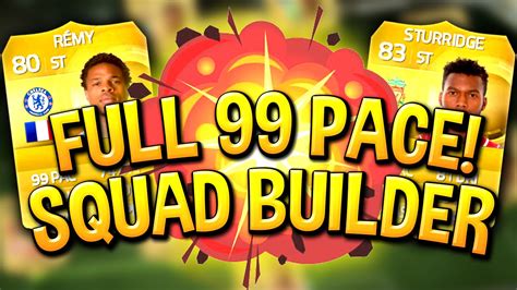 FUT15 | FULL 99 PACE SQUAD! CRAZY FIFA 15 SQUAD! LIVE ...
