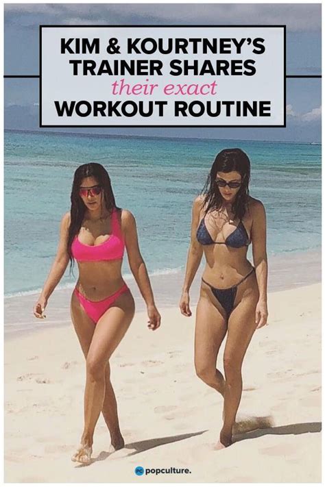 kim and kourtney kardashian s trainer reveals their exact workout routine kourtney kardashian