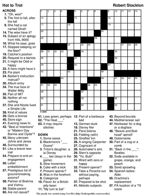 They're also great to solve together as a family! 6 Best Large Print Easy Crossword Puzzles Printable ...