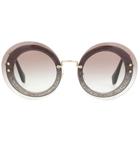 Miu Miu Round Sunglasses This Attention Grabbing Accessory Is The Latest Addition To Miu Miu