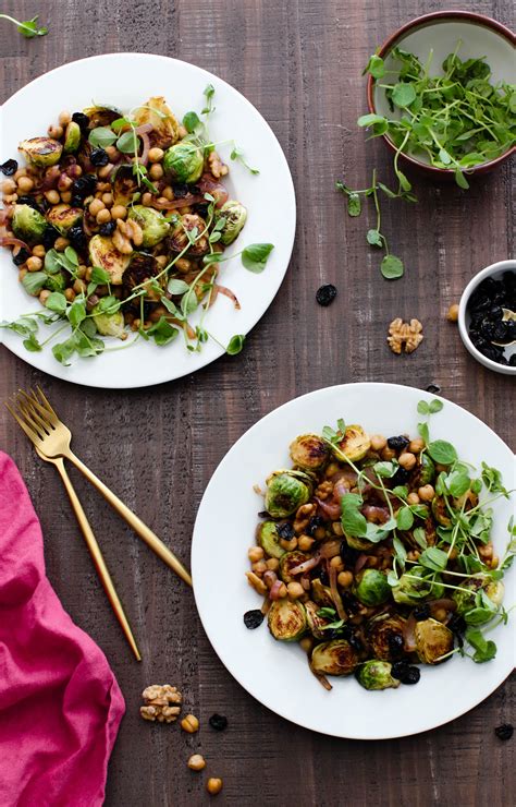 Squeeze more lime juice on top to taste. 1-Pan Maple Balsamic Brussels Sprouts & Chickpeas | Recipe ...