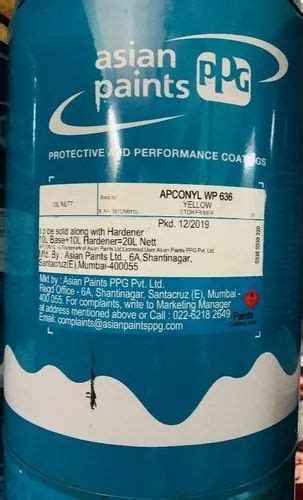 Asian Paints Ppg Industrial Coating Paint Packaging Size Bucket Of 20