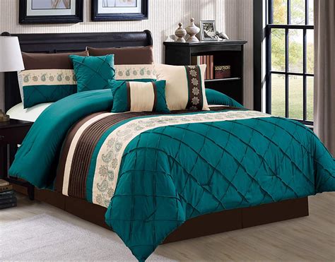Hgmart Bedding Comforter Set Bed In A Bag Piece Luxury Embroidery