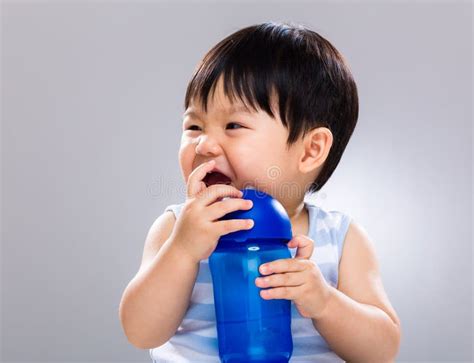 Little Boy Drinking Water Stock Photo Image Of Hand 41167014