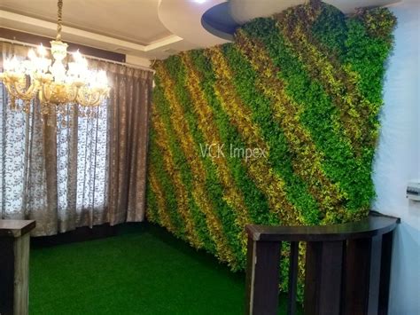 Multicolored Plastic Artificial Vertical Green Wall At Rs 350square