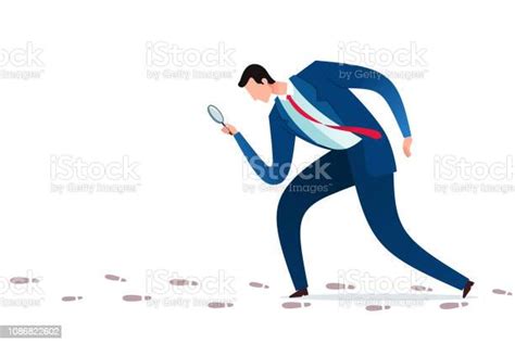 Businessman Doing A Detective Job Stock Illustration Download Image