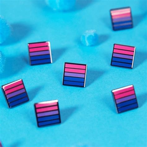 Bisexual Bar Pin Subtle Bi Pride Flag Accessory Lgbt Lesbian Etsy Uk