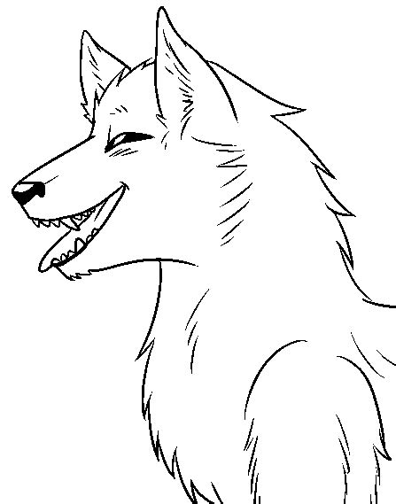 658 x 792 jpeg 62 кб. Smiling/Laughing wolf free lineart by The-Crow-Faced-Wolf ...