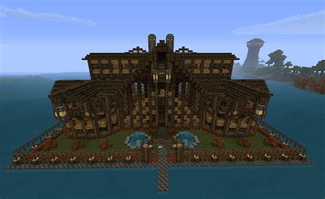 Minecraft Log Mansion By Cw390 On Deviantart