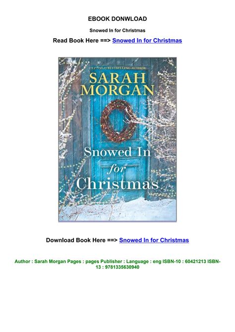 Pdf Read Snowed In For Christmas By Sarah Morgan Online New Volumes By Hironakahoshie Issuu