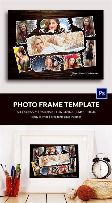 Free for commercial use high quality images. Photo Frame Template - 32+ Free Printable, JPG, PSD, ESI, Indesign Format Download | Free ...