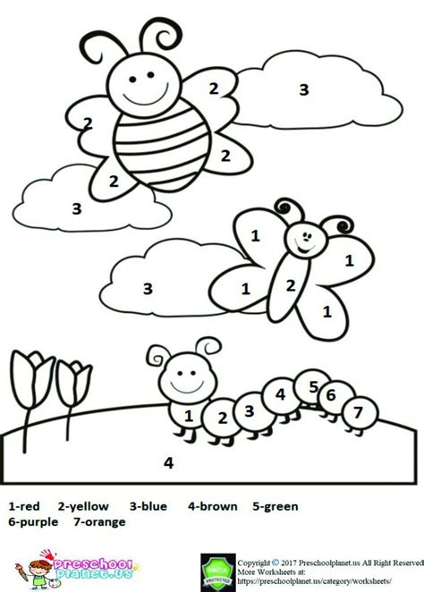 Free Printable Spring Worksheet For Kids Kindergarten Coloring Pages