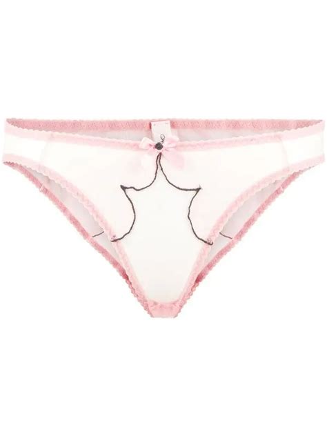 Buy Agent Provocateur Lorna Scallop Detail Briefs Pink At 40 Off
