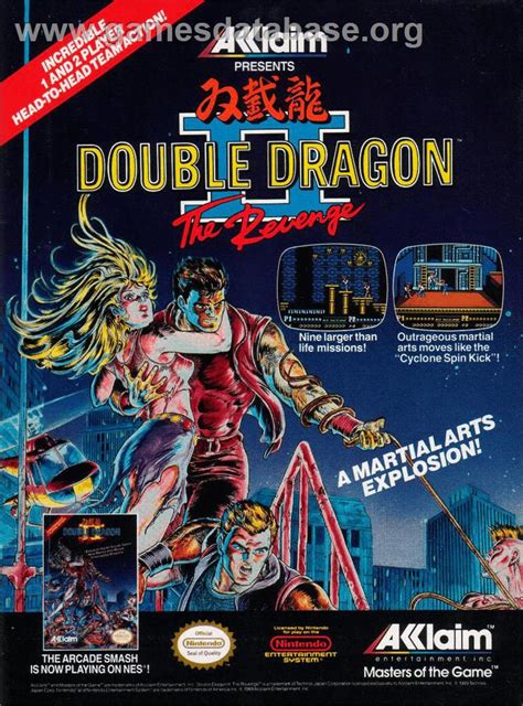 Double Dragon Ii The Revenge Sega Genesis Artwork Advert