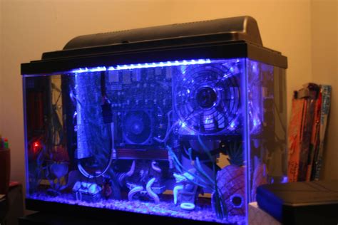Gaming Computer Submerged In Mineral Oil Gamer Setup Gaming Computer
