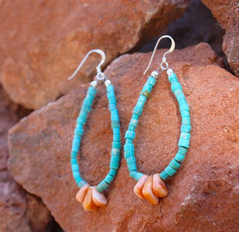 Jacla Earrings New Mexico Jewelry Turquoise Native American Earrings