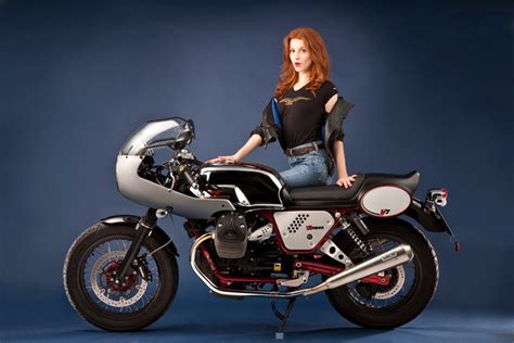 Guzzi V7 Girl Rocketgarage Cafe Racer Magazine