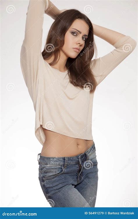 Beautiful Adult Sensuality Woman Stock Image Image Of Brunette Body