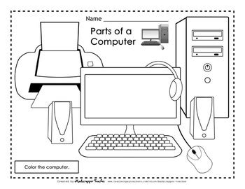 It's hard to imagine life without them. Parts of a Computer Printables by Madscrapper Teaches | TpT