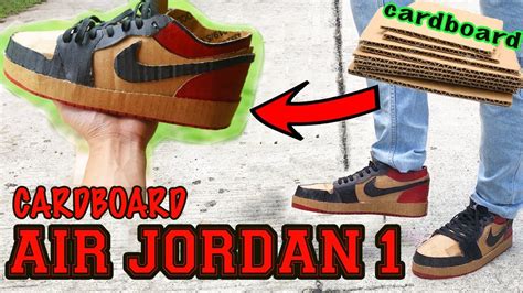 How To Make Cardboard Shoes Air Jordan 1 Youtube