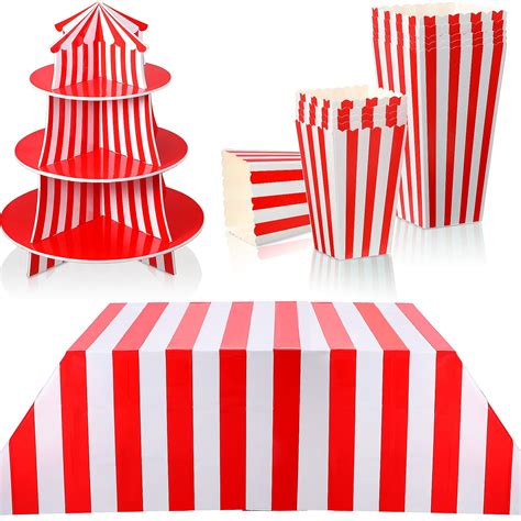 Buy 14 Pieces Carnival Theme Party Decorations Include 3 Tier Cupcake