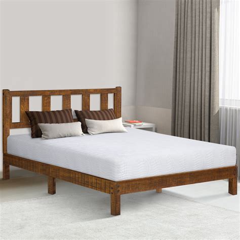 Grandrest Inch Deluxe Solid Wood Platform Bed With Headboard Queen