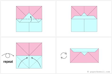 Origami Envelope Wallet Photo Tutorial Paper Kawaii