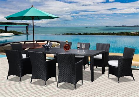 Enhance your alfresco dining experience with a polywood® outdoor dining table set. Outdoor Wicker Patio Dining Set for 8 | Patio, Outdoor ...