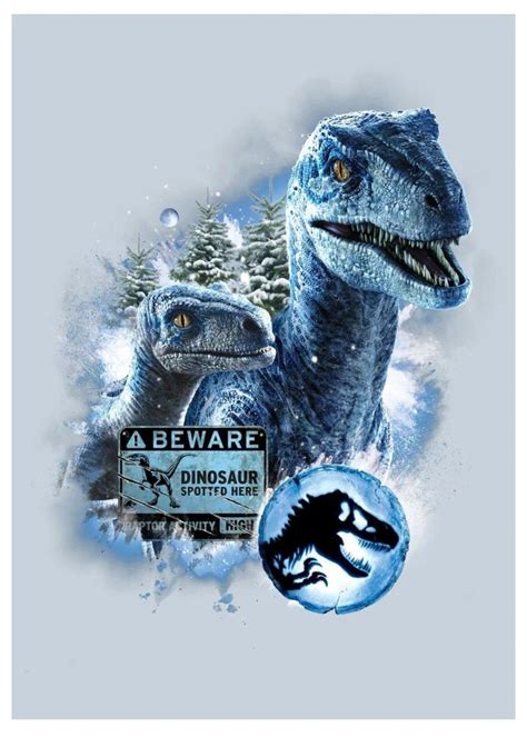An Image Of Two Dinosaurs In The Snow With Trees Behind Them And A