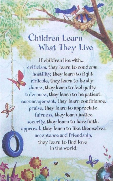 Children Learn What They Live One Powerful Step