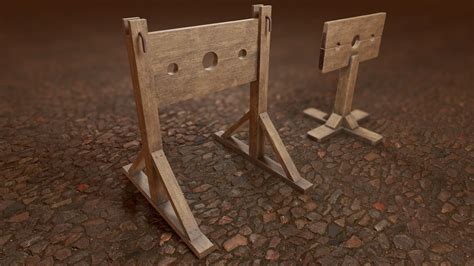 D Model Inquisition Pillory Vr Ar Low Poly Cgtrader