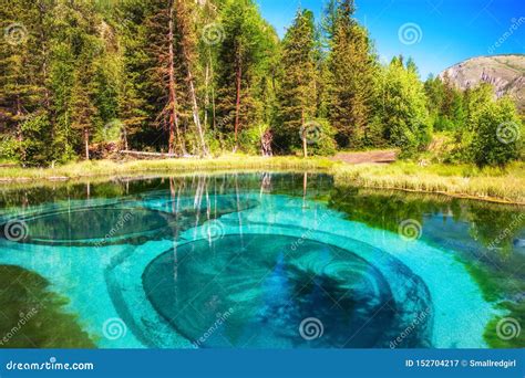 Geyser Lake In Altai Mountains Siberia Russia Stock Image Image Of