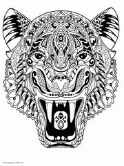 There are so many animal coloring pages here, that the more you print, the bigger your animal coloring book will be. 100+ Animal Coloring Pages For Adults (Difficult)