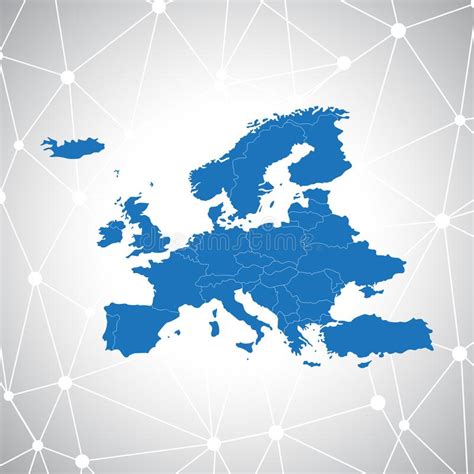 Political Europe Map Illustration Stock Illustration Illustration Of