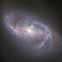 Imagem da galáxia ngc 2608 tirada pelo telescópio hubble. Halton Arp's Atlas of Peculiar Galaxies