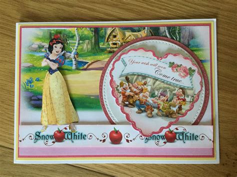 Snow White Birthday Card Disney Cards Birthday Cards Snow White