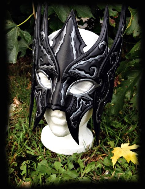 Fantasy Leather Mask Larp Larping Costume Fantasy